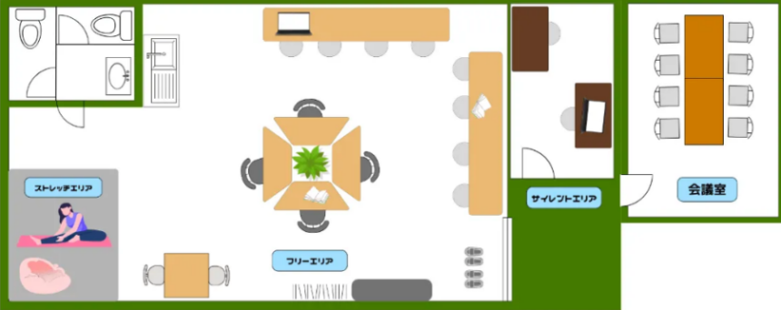 生田駅勉強カフェ・コワーキングスペース～ぺんぎんLounge～